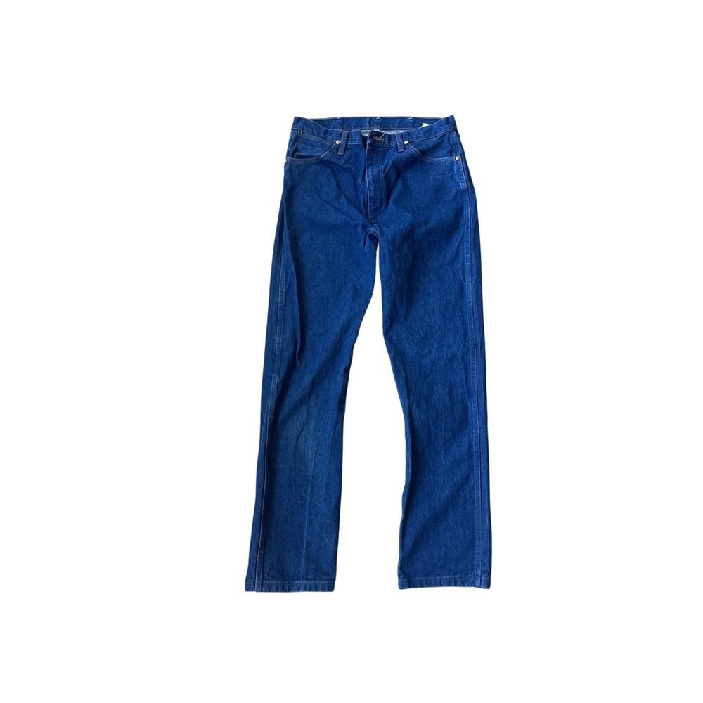 Wrangler 13MWZ A001 Cowboy Cut Jeans Mens 35x38 Blue Western Denim